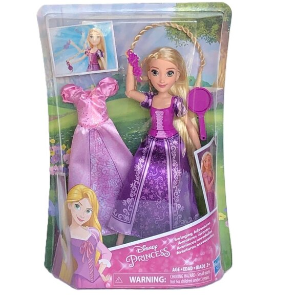 New in Box-Hasbro Disney Princess Swinging Adventures Rapunzel Doll - Picture 3 of 15